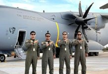 Empat Penerbang TNI AU, Siap Terbangkan Pesawat A400M FOTO: Empat penerbang TNI AU yang menjalani pelatihan di International Training Center (ITC) Airbus di Sevilla, Spanyol jelang hadirnya pesawat A400M ke Indonesia. (Foto: Dok. Dispenau)