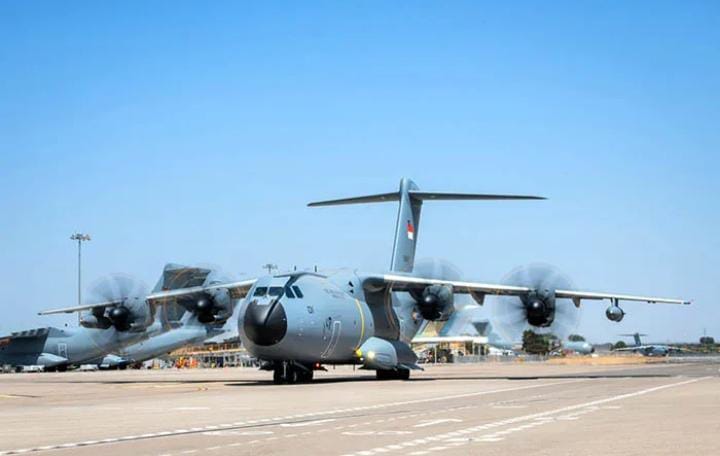FOTO: Pesawat A400M yang akan memperkokoh kekuatan TNI Angkatan Udara. (Foto: Dok. Dispenau)