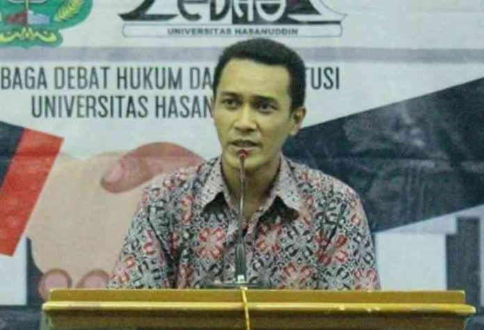 FOTO: Akademisi Fakultas Hukum Universitas Hasanuddin, Dr. Romi Librayanto, SH, MH,