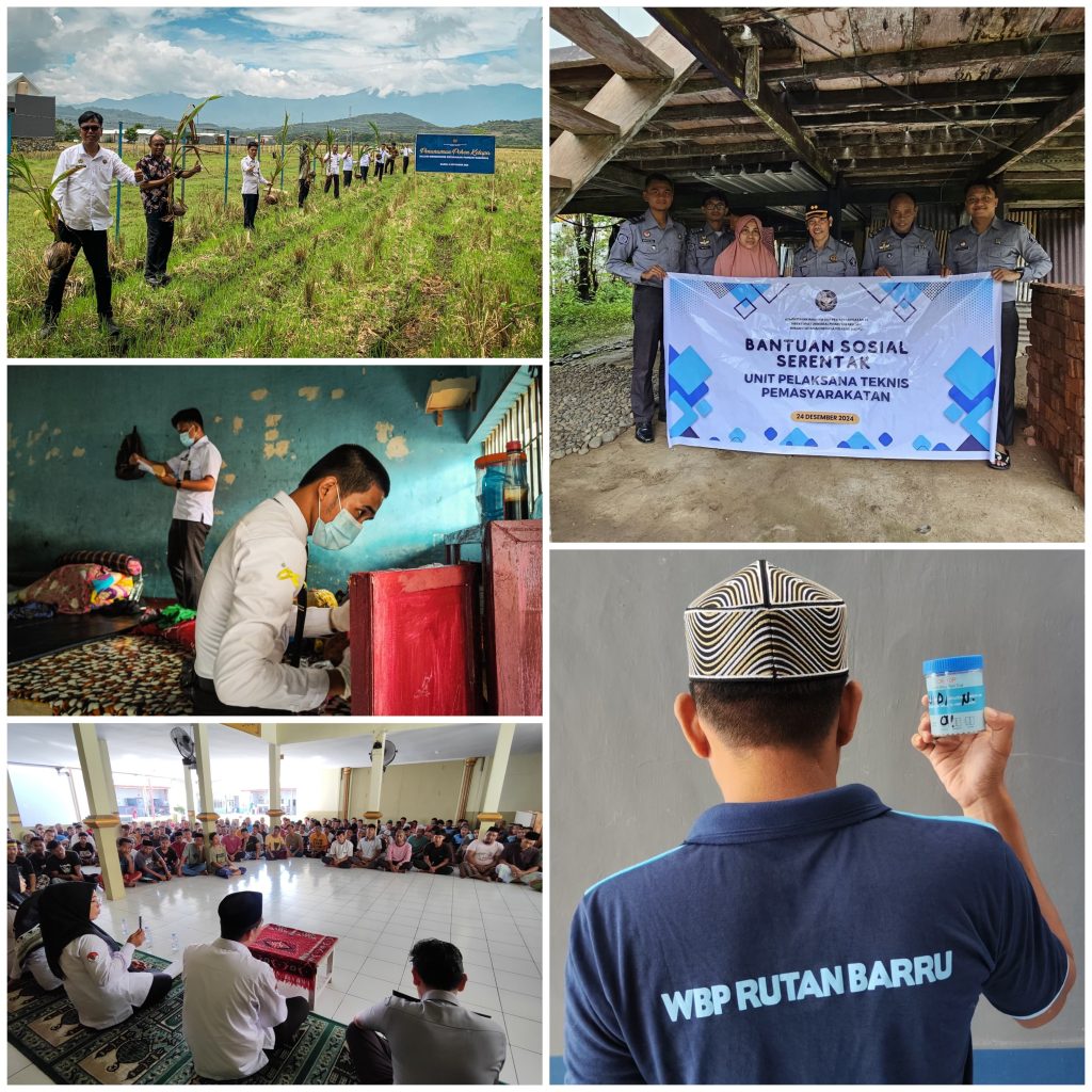 FOTO: Aktivitas Rutan Barru bersama warga binaan pemasyarakatan selama tahun 2025.