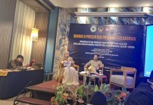 GAKESLAB Sulsel Gelar Diskusi Publik Bersama Dinkes dan BNI Perkuat Ekosistem Distributor Alkes FOTO: Gabungan Perusahaan Alat-Alat Kesehatan dan Laboratorium (GAKESLAB) Sulawesi Selatan menggelar Diskusi & Presentasi Program Kolaborasi di Hotel Mercure Makassar, Selasa (28/10/2025).