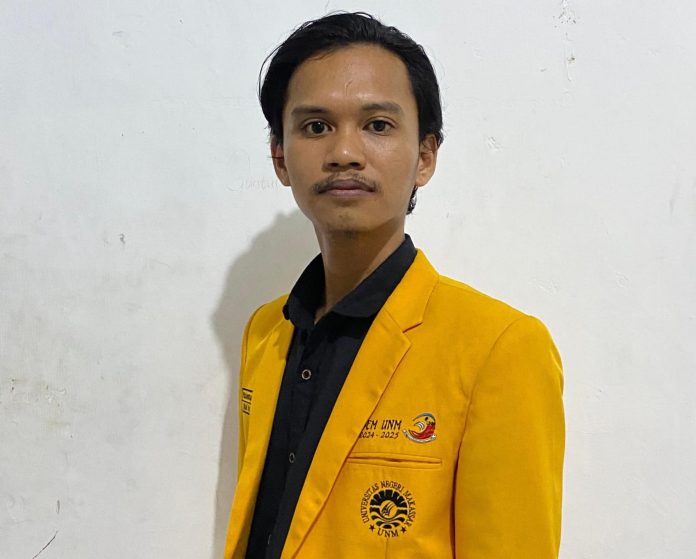 IMG-20251107-WA0190 FOTO: Syamry Ketua Badan Eksekutif Mahasiswa Universitas Negeri Makassar (BEM UNM).