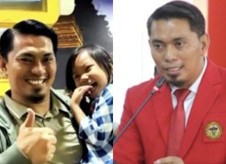 Sosok Anggota Polri Penemu Bilqis, Doktor Jebolan Unhas, Jadi Perbincangan Netizen FOTO: Dr Iptu Nasrullah, SH,.MH, saat bersama Bilqis dan foto saat Iptu Nasrullah, SH,.MH mengikuti ujian Doktor di Fakultas Hukum, Universitas Hasanuddin (Kolase)