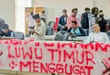 Sebulan Berlalu, AMLT Pertanyakan Komitmen DPRD Lutim Soal Tim Audit Investigasi Sewa Lahan Pemkab FOTO: Aliansi Masyarakat Luwu Timur (AMLT) kembali menyoroti sikap Dewan Perwakilan Rakyat Daerah (DPRD) Luwu Timur.