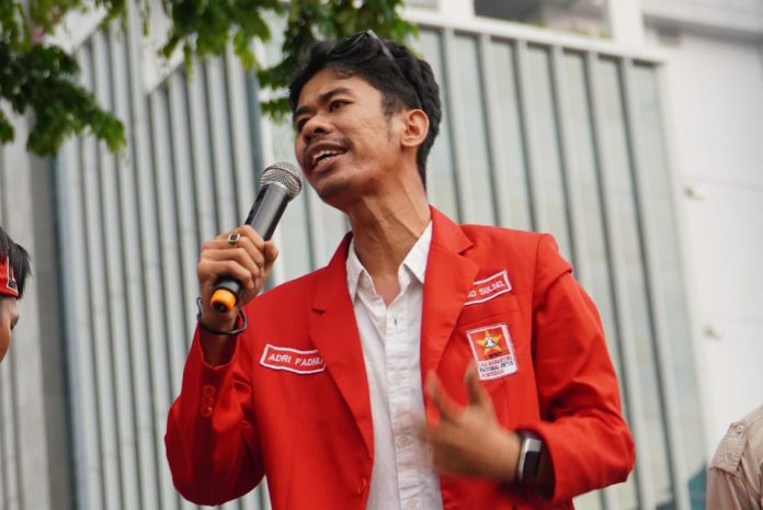 IMG-20251120-WA0409 FOTO: Adri Fadhli, Ketua LMND Sulsel.