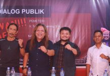 Sejumlah Lembaga Organisasi Bakal Membentuk Tim Advokasi Lawan Mafia Tanah FOTO: Gelaran Dialog Publik bertema “Lawan Mafia Tanah” yang berlangsung di Warkop Daeng Uki, Jalan Beruang, Makassar, Kamis malam (20/11/25).