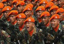 Pasukan Elit TNI AU Korpasgat Ambil Alih Pengamanan Bandar Udara IMIP di Morowali FOTO: Pasukan elit milik TNI AU Korps Pasukan Gerak Cepat (Korpasgat). (Istimewa)