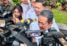 Presiden Prabowo Pantau Ketat Progres Kampung Nelayan Merah Putih FOTO: Menteri Kelautan dan Perikanan (Menteri KKP) Sakti Wahyu Trenggono, usai bertemu dengan Presiden Prabowo di Istana Merdeka, Jakarta, Rabu (26/11/2025),