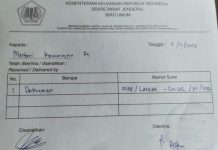 LASKAR Sulsel Tembuskan Nota Keberatan ke Kemenkeu Terkait Dugaan Monopoli Dapur Program MBG oleh Oknum DPRD FOTO: Surat Laskar Sulsel ke Kementerian Keuangan RI.