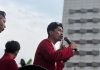 Pantaskah Proyek Pertahanan Dibangun di Atas Air Mata? FOTO: Adri Fadli Ketua LMND Sulsel.
