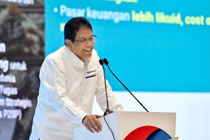 IMG-20251209-WA0082 FOTO: Menteri Keuangan (Menkeu) Purbaya Yudhi Sadewa saat menghadiri acara Kadin Indonesia. (Properti via media sosial)