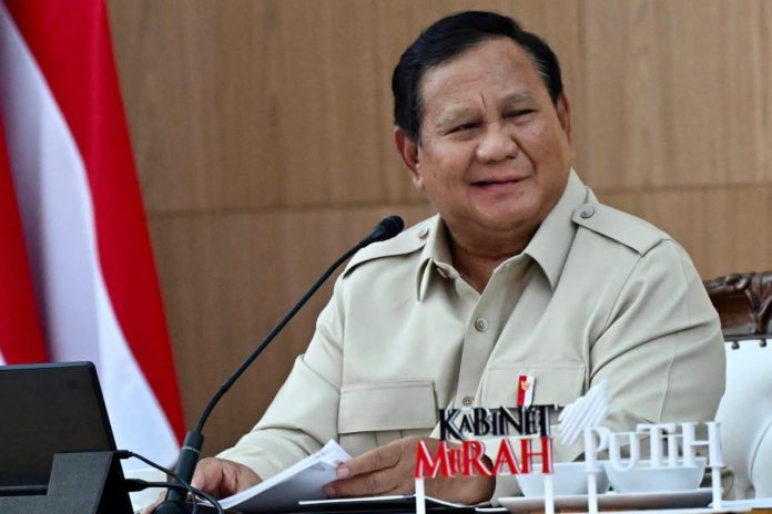 FOTO: Presiden RI, Prabowo Subianto dalam satu kesempatan. (Dok. Setkab)