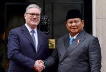 Presiden Prabowo Bertemu Perdana Menteri Inggris FOTO: Presiden Prabowo saat bertemu Perdana Menteri Inggris, Keir Starmer. (Dok. Seskab)