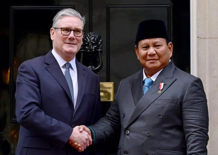 FOTO: Presiden Prabowo saat bertemu Perdana Menteri Inggris, Keir Starmer. (Dok. Seskab)