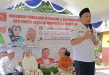 Partai Gerakan Rakyat Uji Kekuatan Basis Anies di Sulawesi Selatan FOTO: Asri Tadda, Ketua DPW Partai Gerakan Rakyat Sulawesi Selatan, Asri Tadda, dalam kegiatan Silaturahmi dan Syukuran pada Minggu (25/1/2026) di Kompleks BTN Paropo.