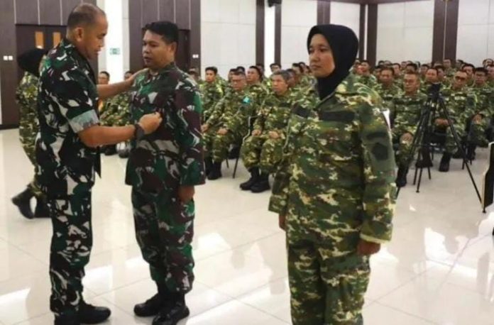 FOTO: Upacara penyematan kepada peserta retret dalam kegiatan Retret PWI 2026 di Pusat Kompetensi Bela Negara, Desa Cibodas, Kecamatan Rumpin, Kabupaten Bogor, Jawa Barat, Kamis (29/1/2026). ANTARA/HO-PWI.
