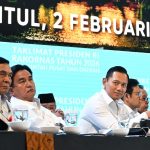 Menko AHY Hadiri Rakornas Pemerintah Pusat dan Daerah Tahun 2026 FOTO: Menko AHY saat menghadiri Rapat Koordinasi Nasional (Rakornas) Pemerintah Pusat dan Daerah Tahun 2026 yang digelar di Sentul International Convention Center (SICC), Sentul, Bogor, Senin (2/2/2026). (Dok. AHY)