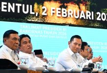 Menko AHY Hadiri Rakornas Pemerintah Pusat dan Daerah Tahun 2026 FOTO: Menko AHY saat menghadiri Rapat Koordinasi Nasional (Rakornas) Pemerintah Pusat dan Daerah Tahun 2026 yang digelar di Sentul International Convention Center (SICC), Sentul, Bogor, Senin (2/2/2026). (Dok. AHY)