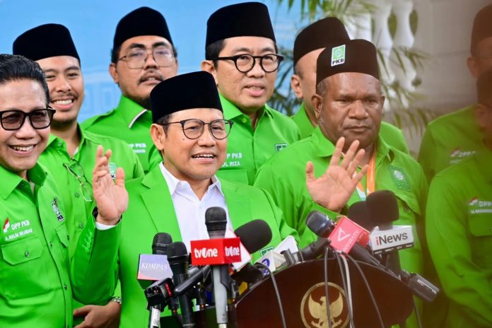 FOTO: Muhaimin Iskandar, Ketua Umum Dewan Pengurus Pusat (DPP) Partai Kebangkitan Bangsa (PKB) saat memberikan keterangan pers usai bertemu Presiden Prabowo di Istana Merdeka, Jakarta, Rabu, 4 Februari 2026. (Sumber: BPMI Setpres) 