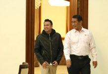 Produksi dan Stok Beras Surplus, Raffi Ahmad Ajak Generasi Muda Kuatkan Sektor Pertanian FOTO: Utusan Khusus Presiden Bidang Pembinaan Generasi Muda dan Pekerja Seni, Raffi Ahmad, saat menemui Menteri Pertanian (Mentan) Andi Amran Sulaiman. (Dok. Kementan)