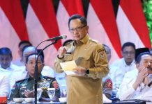 Mendagri Rakornas Upaya untuk Mengoptimalkan Berbagai Capaian Program Prioritas Presiden Prabowo FOTO: Menteri Dalam Negeri (Mendagri), Tito Karnavian saat menyampaikan sambutannya di Rapat Koordinasi Nasional (Rakornas) Pemerintah Pusat dan Daerah Tahun 2026, pada hari ini, Senin, 2 Februari 2026, di Sentul International Convention Center (SICC), Kabupaten Bogor, Jawa Barat. (Kemendagri)