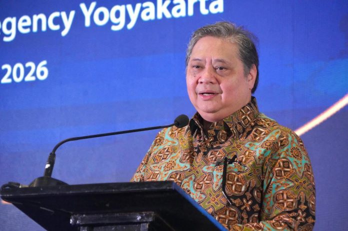 FOTO: Menko Airlangga Hadiri 'Indonesia Economic Outlook 2026', yang dilaksanakan oleh Majelis Ekonomi Dan Bisnis Pengurus Pusat (PP) Muhammadiyah, di Yogyakarta. (Dok. Airlangga)