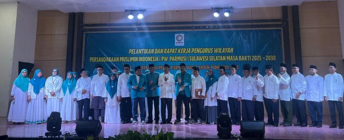 IMG-20260207-WA0488(1) FOTO: Pelantikan Pengurus Parmusi periode 2025-2030, Sabtu 7 Februari 2026 di Gedung Mulo, Jalan Jenderal Sudirman Makassar.