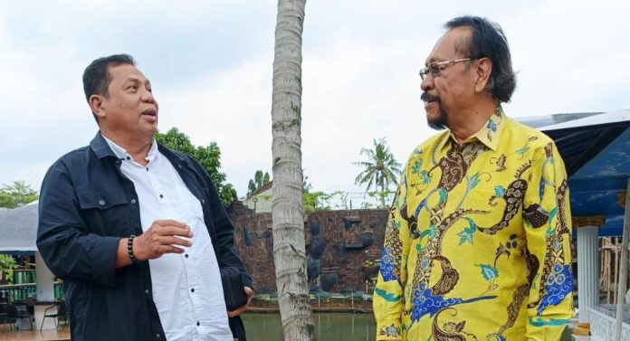 FOTO: Ketua Badan Pengurus Wilayah (BPW) KKLR Sulawesi Selatan, Ir H. Hasbi Syamsu Ali, dengan Ketua Umum Badan Pengurus Pusat (BPP) KKLR, H. Arsyad Kasmar, di kawasan Bambu Apus, Jakarta Timur, Senin (9/2/2026).