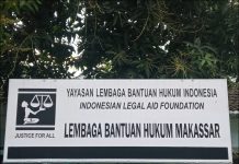 Petani Laoli di Luwu Timur Terancam Digusur untuk Kawasan Industri, LBH Laporkan Pemkab ke Komnas HAM FOTO: Kantor Lembaga Bantuan Hukum (LBH) Makassar. (Istimewa)