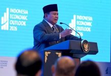 Tak Sampai Ke Tangan Rakyat, Presiden Presiden Rombak Dana Desa Agar Lebih Efektif dan Efisien FOTO: Prabowo Subianto dalam acara Indonesia Economic Outlook 2026 di Wisma Danantara, Jakarta, Jumat (13/2/2026). (Dok. Seskab)