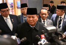 Presiden Prabowo Tegaskan Two-State Solution dan Kesiapan Indonesia Dukung Misi Perdamaian Gaza FOTO: Kepala Negara dalam keterangan pers di Washington DC, Amerika Serikat, Kamis (19/02/2026). (Sumber: BPMI Setpres)