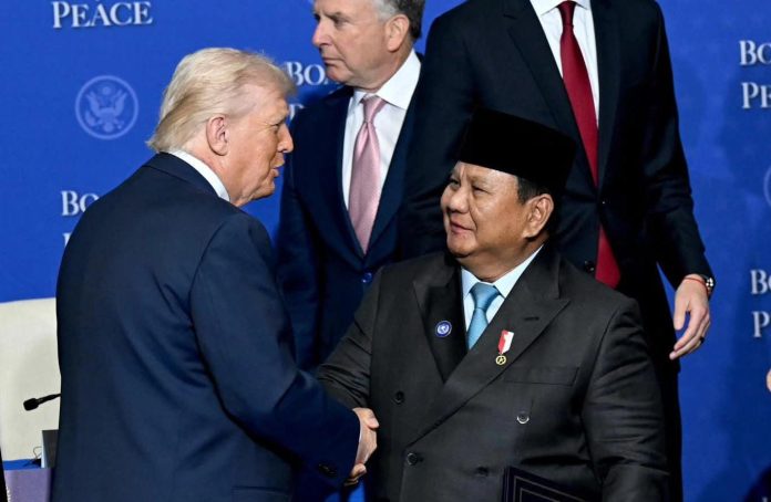 FOTO: Presiden Prabowo Subianto dan Presiden AS Donald Trump di pertemuan perdana Board of Peace di Washington D.C., Amerika Serikat. (Dok seskab)
