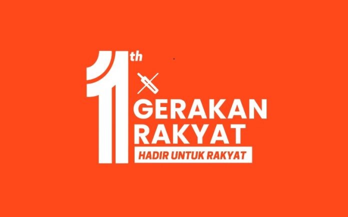 FOTO: Logo 1 tahun berdirinya Partai Gerakan Rakyat Sulsel