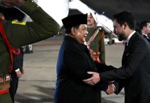 Lanjut Lawatan Kerja, Presiden Prabowo Tiba di Yordania FOTO: Presiden Republik Indonesia Prabowo Subianto tiba di Bandar Udara Militer Marka, Amman, Kerajaan Yordania Hasyimiah, pada Selasa, 24 Februari 2026, sekitar pukul 20.00 waktu setempat. (Dok. Setkab)
