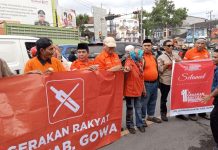 Gerakan Rakyat Gowa Isi HUT Perdana dengan Konsolidasi dan Berbagi Takjil FOTO: Dewan Pimpinan Daerah (DPD) Gerakan Rakyat Kabupaten Gowa menggelar rangkaian kegiatan dalam rangka Milad perdana organisasi tersebut, Jumat (27/2/2026).