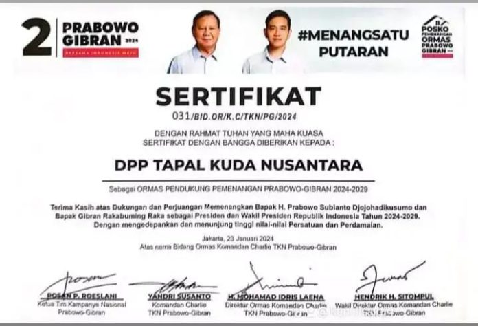 Brikom TKN Resmi Dibentuk di Mojokerto, Wadah Baru untuk Pembangunan Daerah dan Kesejahteraan Masyarakat