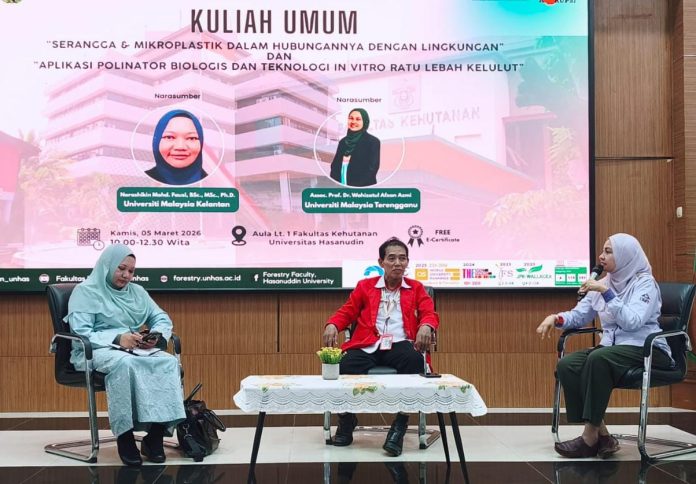 FOTO: Fakultas Kehutanan Universitas Hasanuddin menggelar kuliah umum internasional.