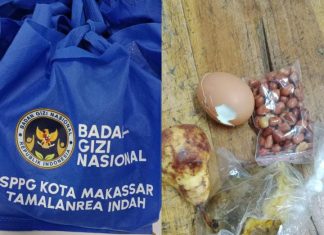 Tak Penuhi Standar Gizi, Desakan Agar BGN Tutup SPPG Tamalanrea Indah FOTO: Kolase MBG Milik SPPG Kota Makassar Tamalanrea Indah. (Istimewa)