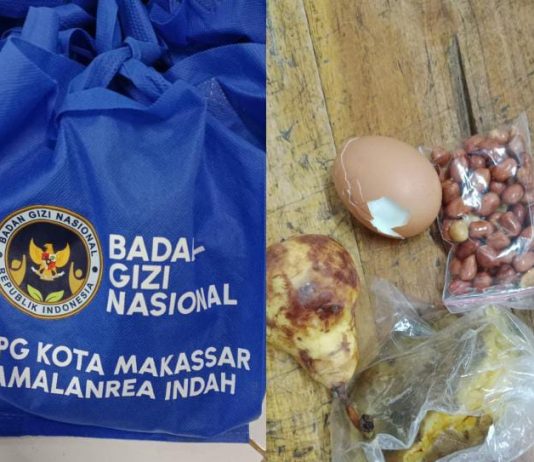 Tak Penuhi Standar Gizi, Desakan Agar BGN Tutup SPPG Tamalanrea Indah FOTO: Kolase MBG Milik SPPG Kota Makassar Tamalanrea Indah. (Istimewa)