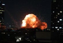 Washington Khawatir Serangan yang Menargetkan 30 Depot BBM di Iran FOTO: Serangan Israel ke kota Teheran Iran (Properti: China Xinhua News)