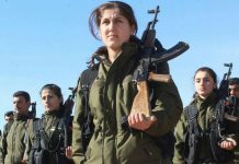 Kurdi Suriah Peringatkan Kurdi Iran Tidak Bersekutu dengan AS FOTO: Pasukan Kurdi bagian dari Unit Perlindungan Rakyat (YPG). (Wikimedia Commons)