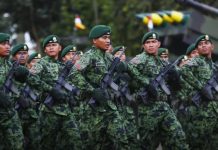 Panglima TNI Perintahkan Jajaran Kostrad meningkatkan Kesiapsiagaan Menghadapi Dinamika Konflik Global FOTO: Prajurit Komando Cadangan Strategis Angkatan Darat (Kostrad) saat melakukan devile. (Dok via media sosial)