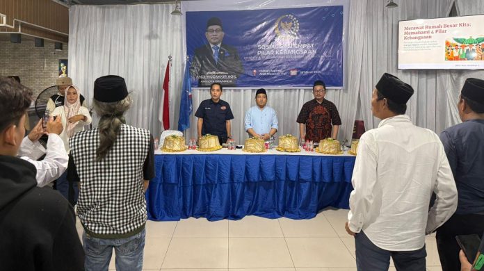 FOTO: Anggota MPR RI sekaligus anggota Komisi XII DPR RI dari Partai Demokrat, Andi Muzakkir Aqil, melaksanakan kegiatan Sosialisasi Empat Pilar Kebangsaan di Kota Parepare pada Selasa malam, 10 Maret 2026.