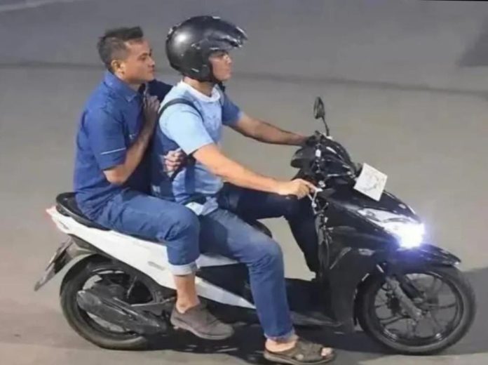 FOTO: Penampakan Wajah pelaku penyiraman air keras ke Koordinator KontraS, Andrie Yunus, menjadi korban kekerasan oleh orang tidak dikenal (OTK) di kawasan Senen, Jakarta Pusat. (Hasil tangkap layar CCTV)