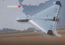 Benarkah Komponen Drone Kamikaze Iran Berasal dari Surabaya? FOTO: Drone Kamikaze Iran (Hasil tangkapan layar) dari akun tiktok Merindik.