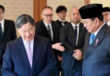 Presiden Prabowo Diterima Kaisar Naruhito di Istana Kekaisaran Jepang FOTO: Presiden Prabowo bersama Kaisar Naruhito di Istana Kekaisaran Jepang, Tokyo, Senin, 30 Maret 2026. (Dok Seskab)