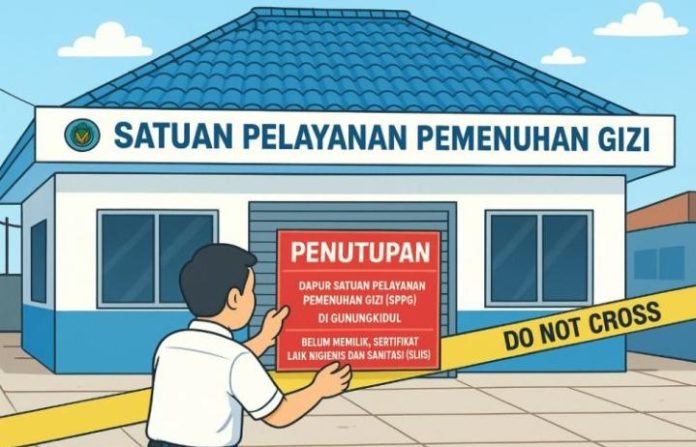 FOTO: Ilustrasi penutupan dapur SPPG