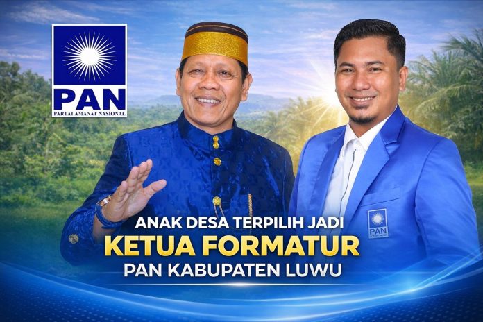 Anak Desa Terpilih Jadi Ketua Formatur PAN Kabupaten Luwu 
