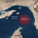 Selat Hormuz Ditutup Lagi, Kemlu Jelaskan 2 Kapal Tengker Milik Pertamina FOTO: Peta Selat Hormuz (dok via media sosial)