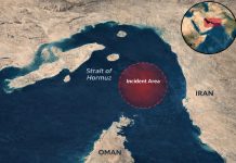 Selat Hormuz Ditutup Lagi, Kemlu Jelaskan 2 Kapal Tengker Milik Pertamina FOTO: Peta Selat Hormuz (dok via media sosial)